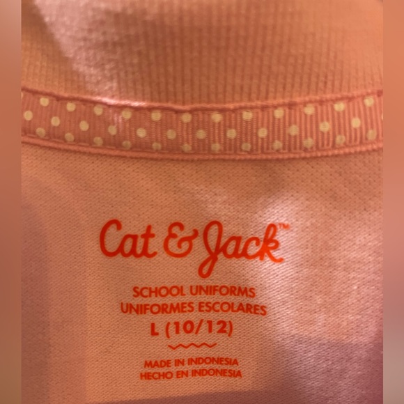 Cat & Jack Pink Uniform Polo - Size 10/12 - Picture 3 of 6